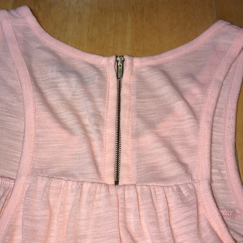 American Eagle Pink Tank Top with Zip Back - Picture 3 of 3